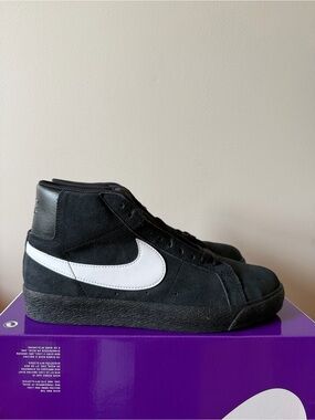Nike SB Zoom Blazer Mid Black White 864349-007 Men’s Size 8.5